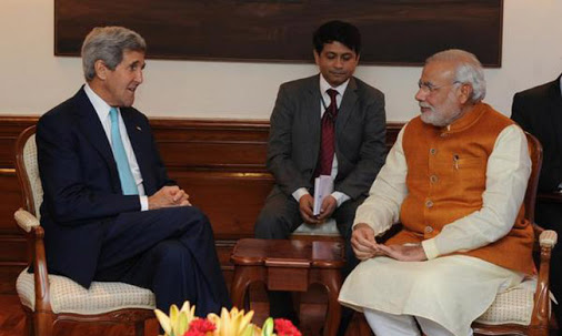 Kerry Meets Modi Oye Times